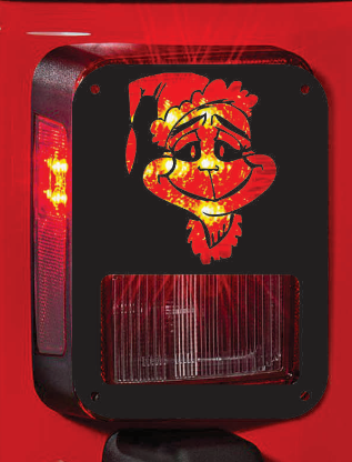 Grinch tail light cover pair
