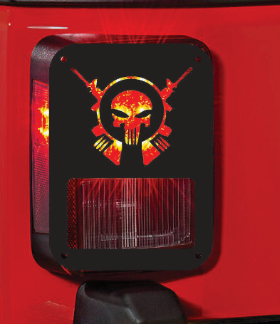 Guns tail light cover pair