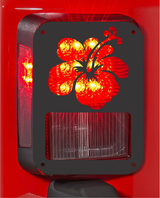 hibiscus tail light cover pair