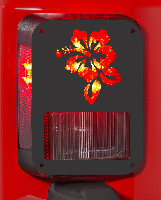 hibiscus tail light cover pair