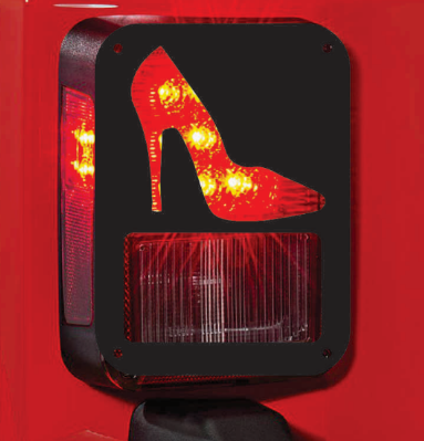 High Heal Shoe tail light cover pair