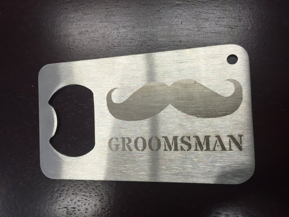 Groomsman gift Man Card  Mancard  laser etched Stainless Steel Made to last