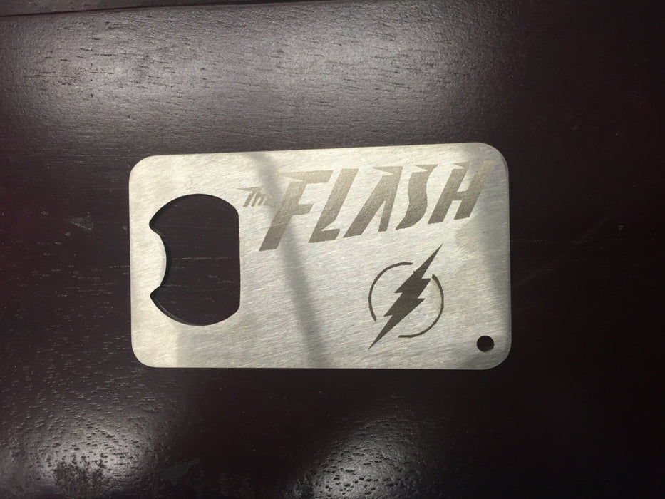The Flash  Man Card bottle opener  Stainless Steel Made to last
