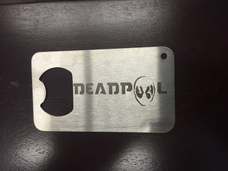 deadpool dead pool  Man Card    Stainless Steel Made to last also a bottle opener