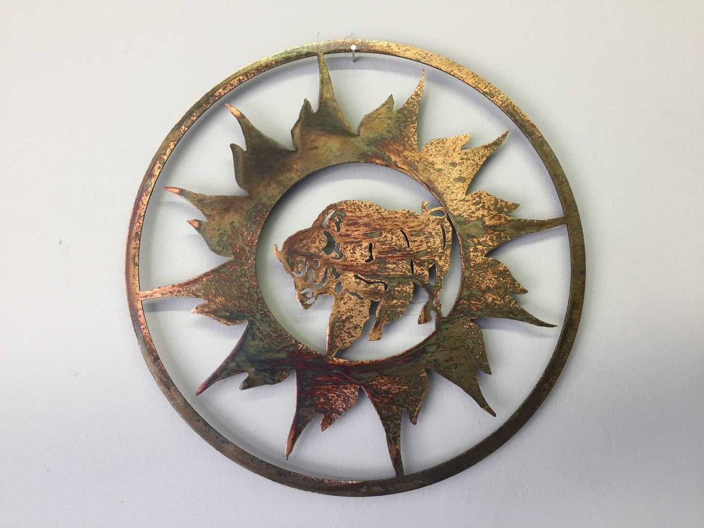 Buffalo Metal  Sign sun burst