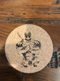 Deadpool  Cork coaster laser engraved set of 4