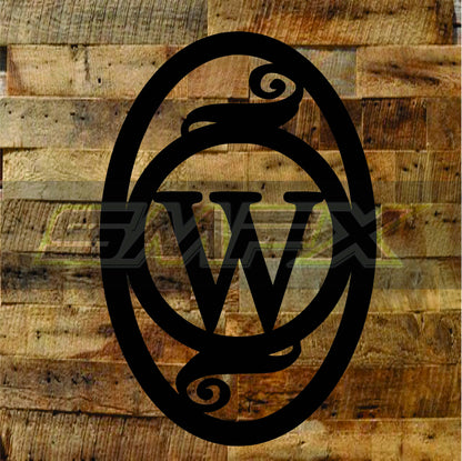 Oval Monogram  home decor