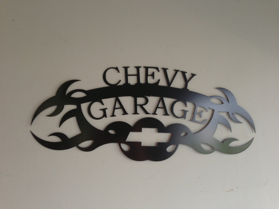 CHEVY GARAGE SIGN