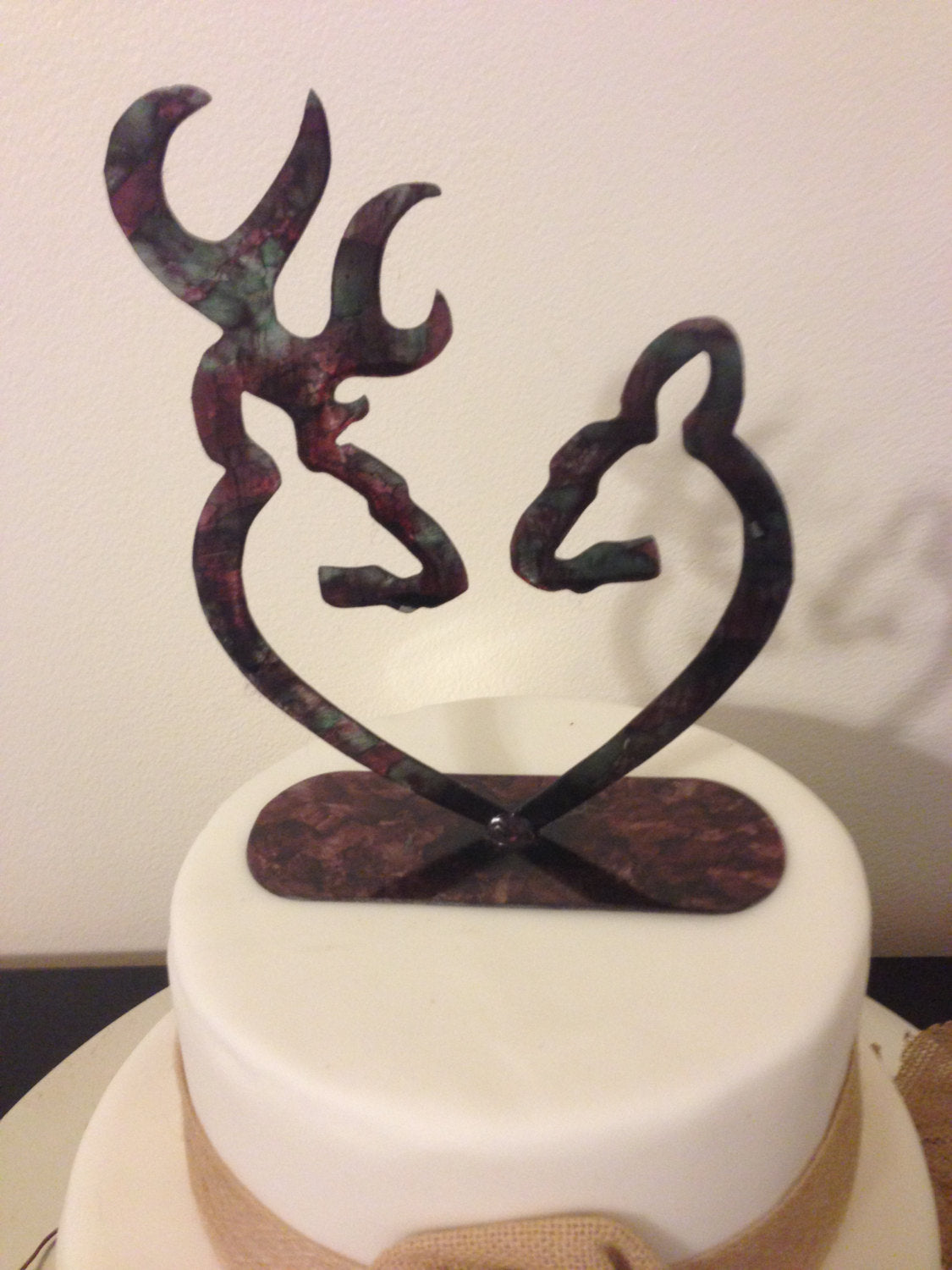 Deer Heart Cake topper