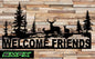 Deer welcome sign