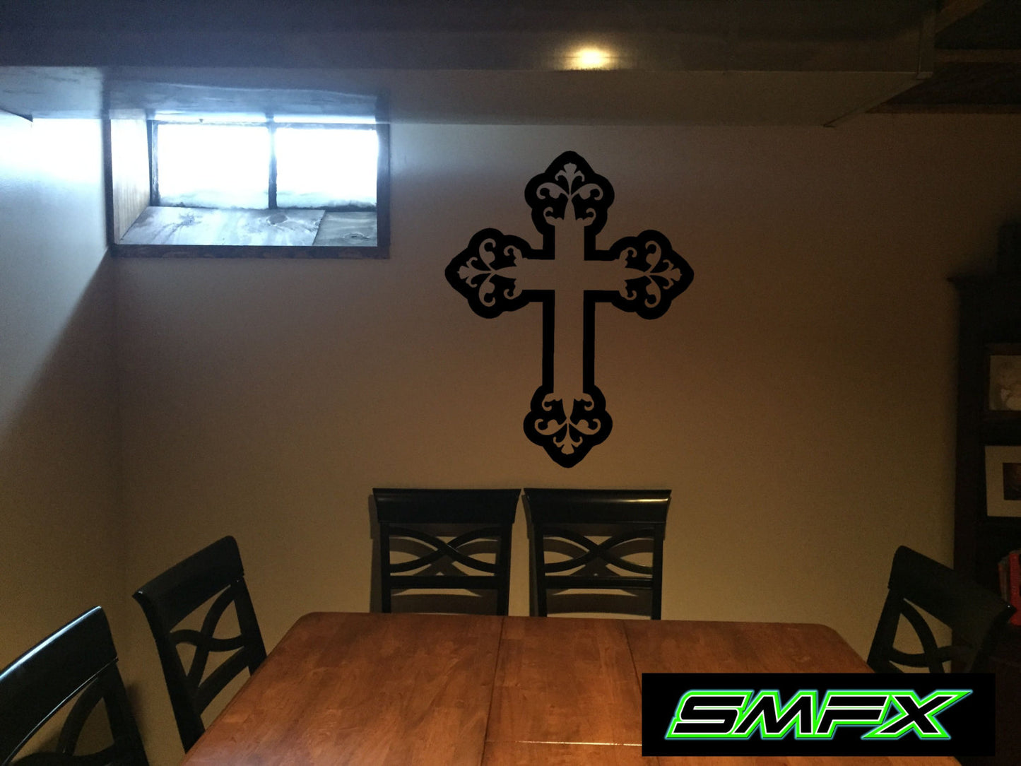 Cross metal wall art