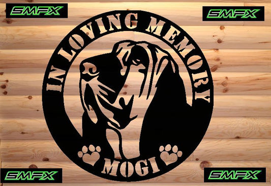 Dog memorial sign pet memorial custom metal sign