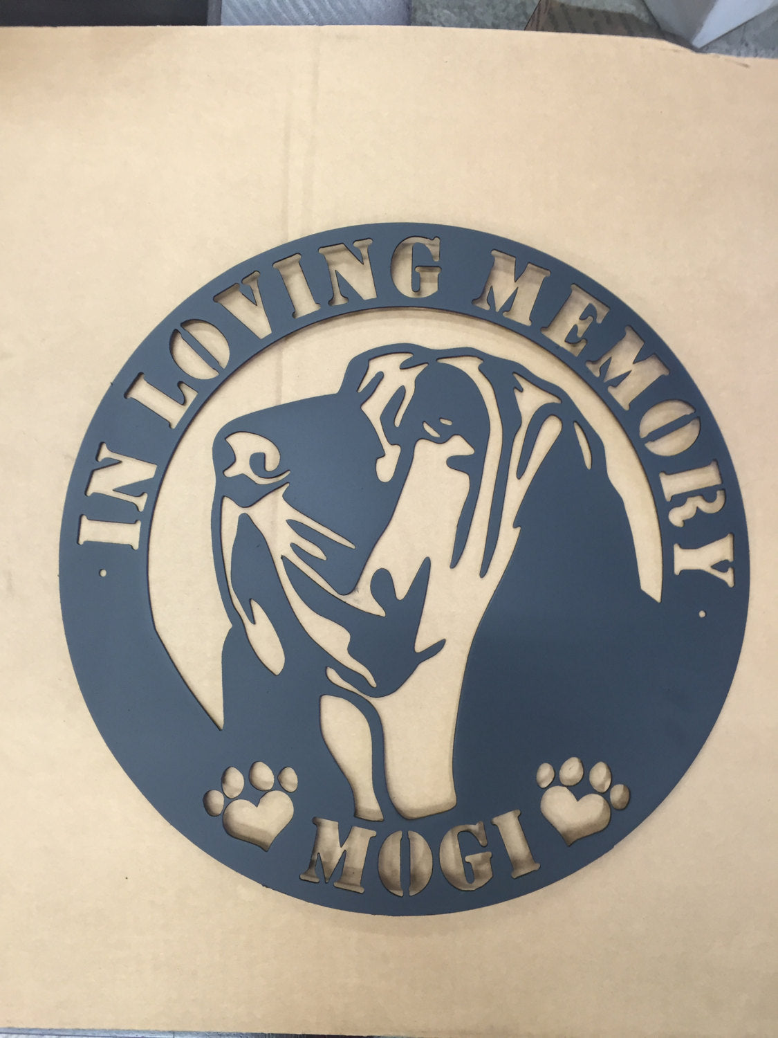 Dog memorial sign pet memorial custom metal sign