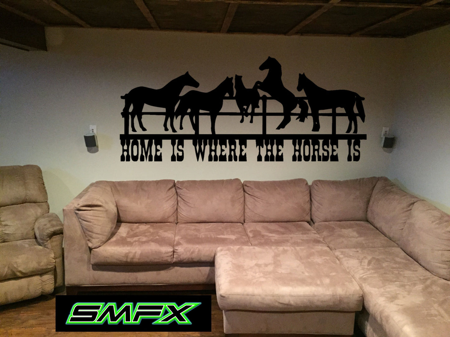 Home is Where the Horse is welcome sign