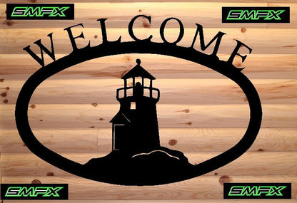 Lighthouse Welcome sign