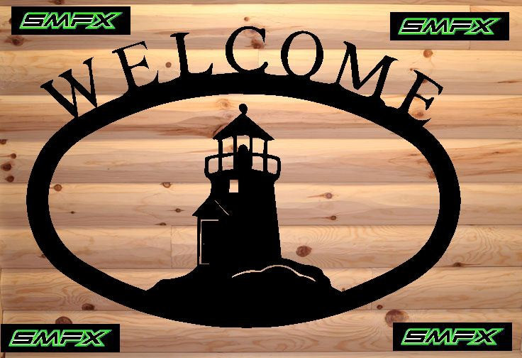 Lighthouse Welcome sign