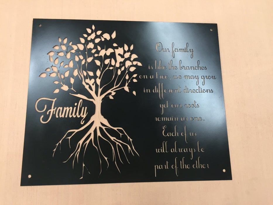 family tree sign