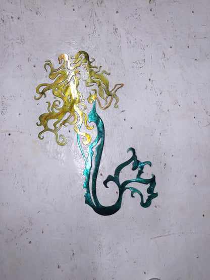 Mermaid Nautical Marine  Metal Wall Art ocean sign