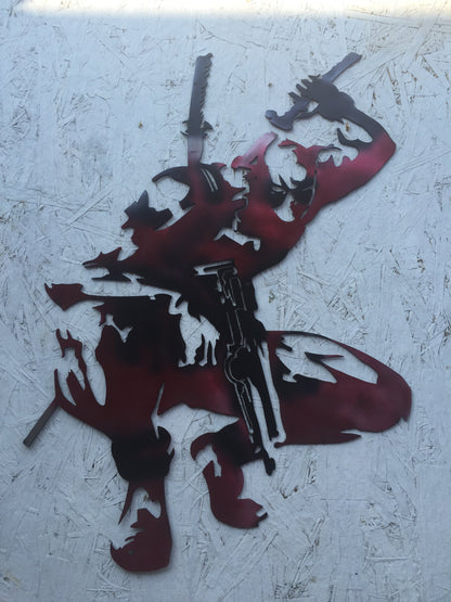 Deadpool metal wall art xmen comics