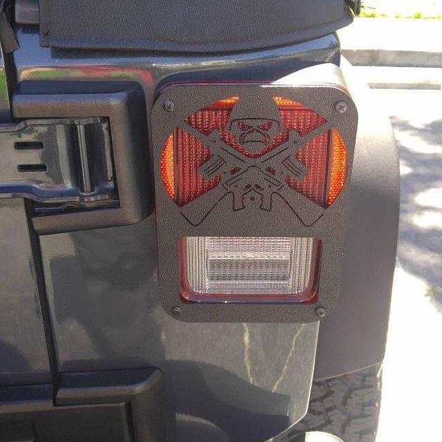 Iron Madien tail light cover pair