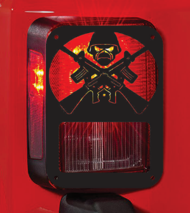 Iron Madien tail light cover pair