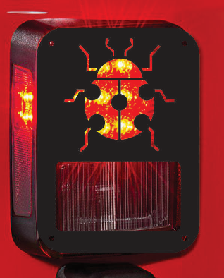 Lady Bug tail light cover pair