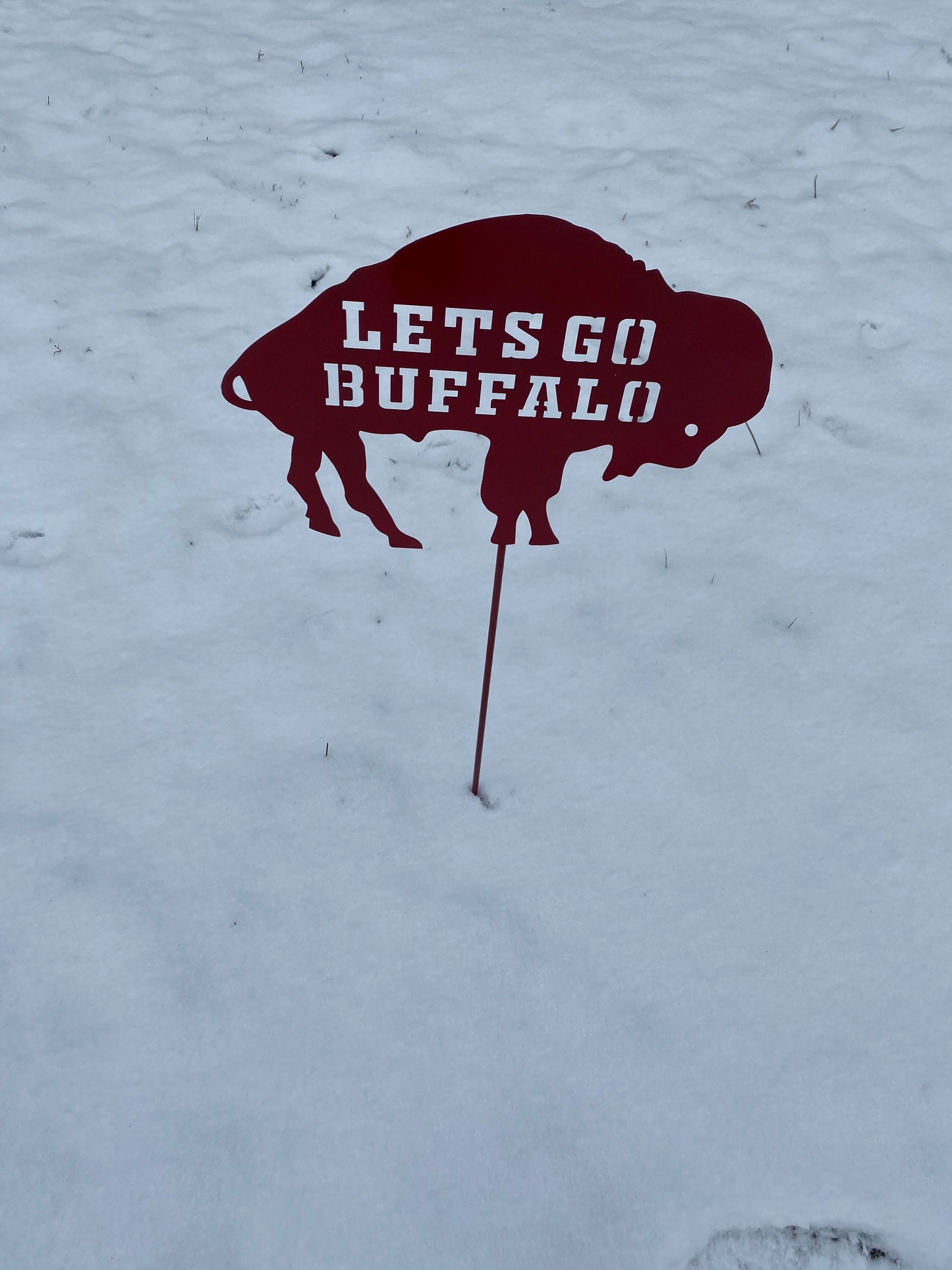 Lets go Buffalo Bills Mafia Yard Stake garden stake