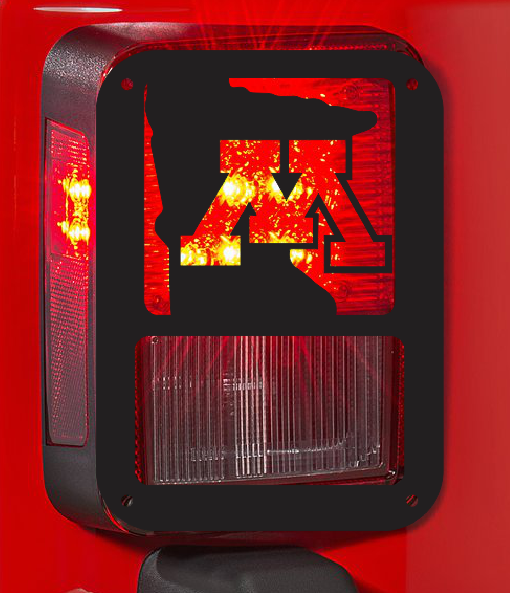 Michigan tail light cover pair