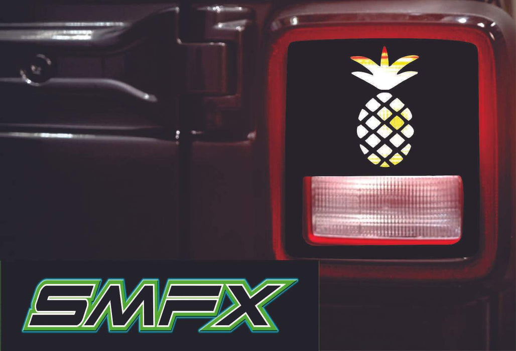 pineapple tail light cover pair