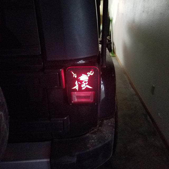 Pirate tail light cover pair