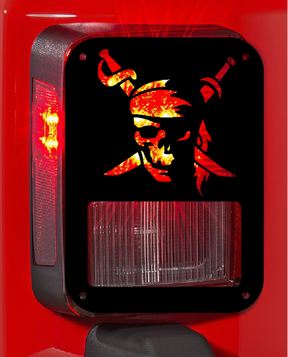 Pirate tail light cover pair