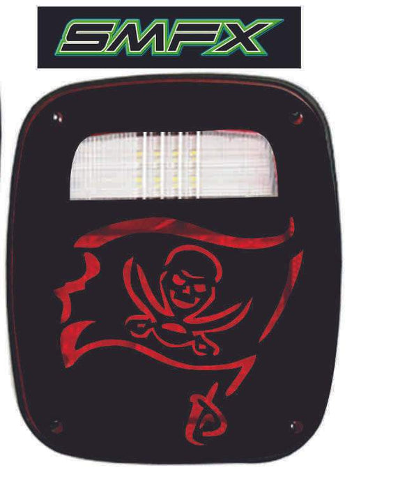 pirate flag tail light cover pair