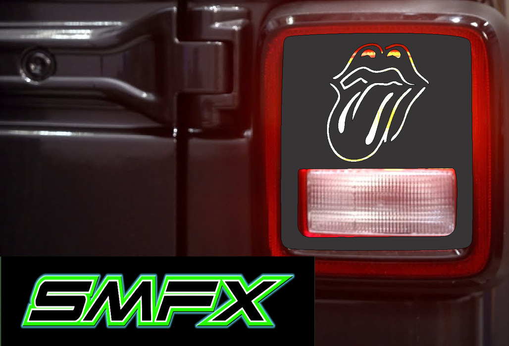 tongue tail light cover pair