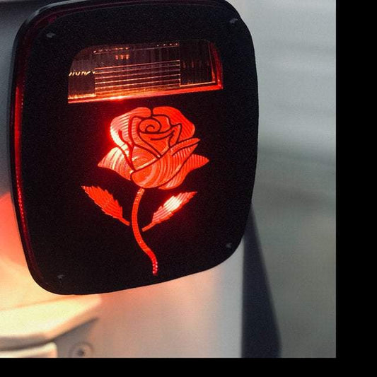 rose tail light cover pair