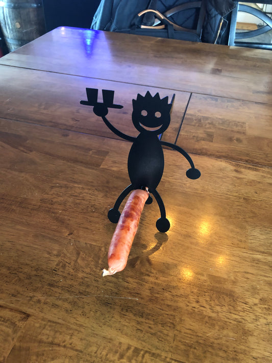 Server Guy Hot Dog Roasting Stick Man