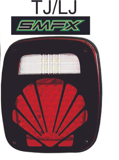 shell tail light cover pair