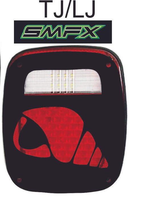 shell tail light cover pair