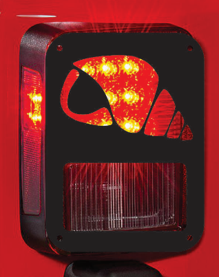 shell tail light cover pair