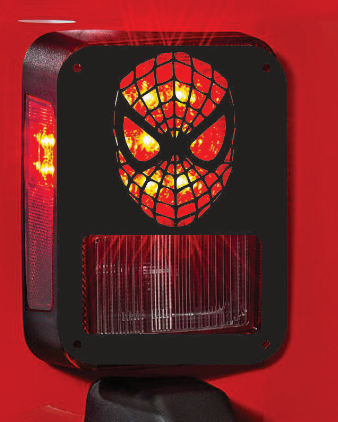 spiderman tail light cover pair