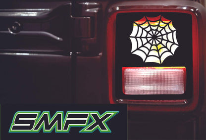 spider web tail light cover pair