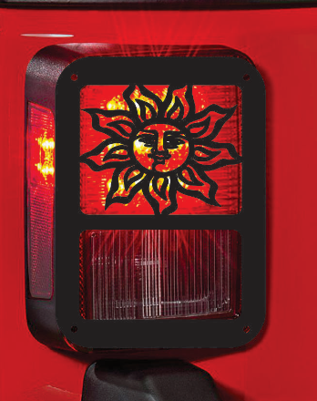 Sun  tail light cover pair