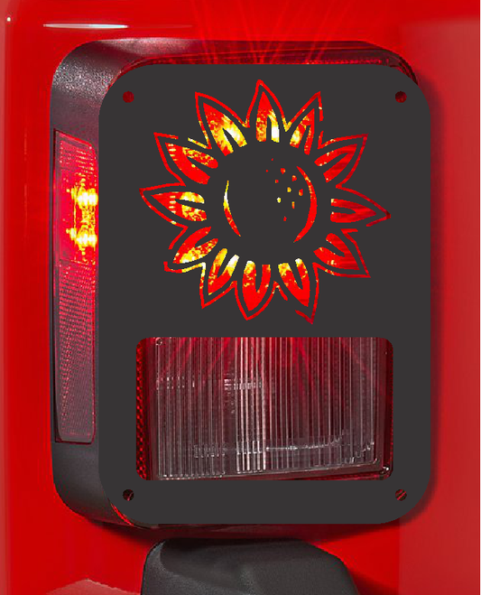 sunflower tail light cover pair
