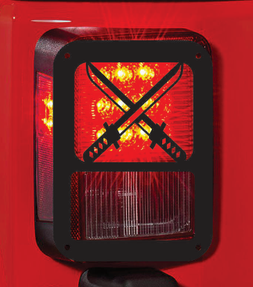 swords tail light cover pair