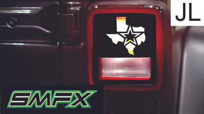 texas star tail light cover pair