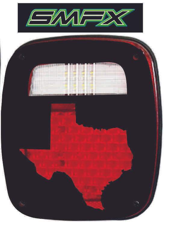 texas tail light cover pair