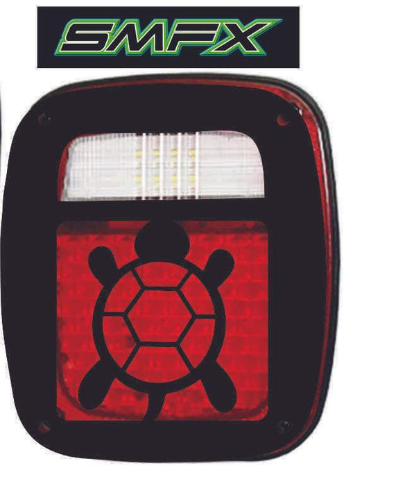 turtle tail light cover pair