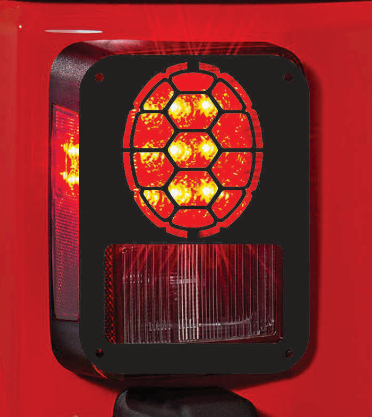 turtle shell tail light cover pair