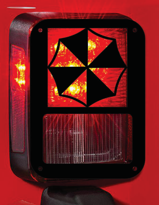 umbrella resident evil tail light cover pair