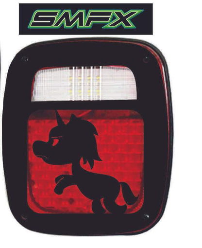 unicorn  tail light cover pair