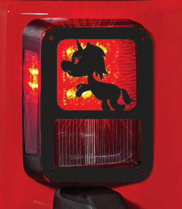 unicorn  tail light cover pair